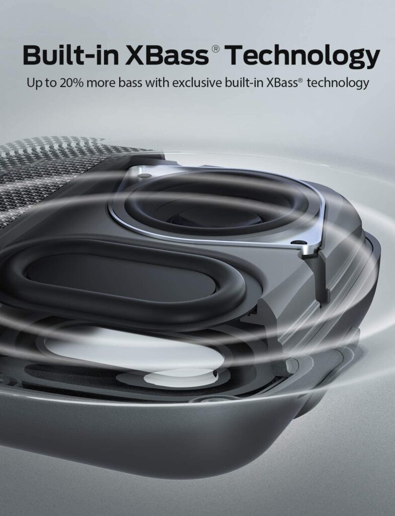 Tribit StormBox Micro Built-in XBass Technology