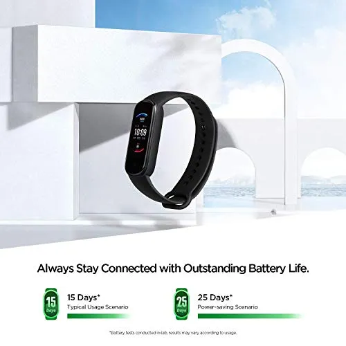 Amazfit Band 5 Activity Fitness Tracker with Alexa Built-in, 15-Day Battery Life, Blood Oxygen, Heart Rate, Sleep & Stress