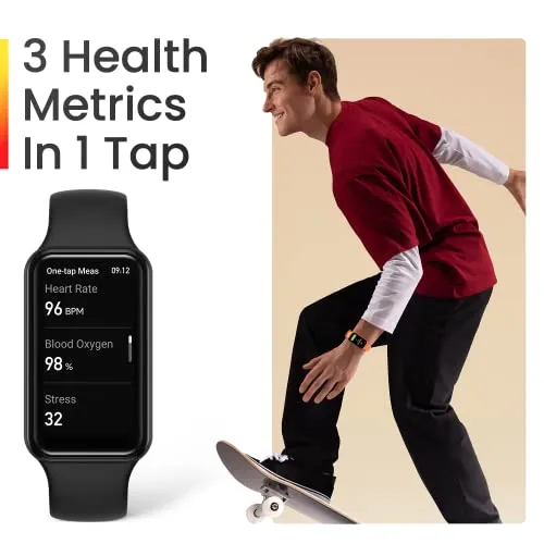 Amazfit Band 7 Fitness & Health Tracker for Women Men, 18-Day Battery Life, ALEXA Built-in, 1.47”AMOLED Display, Heart Rate
