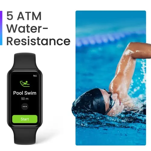 Amazfit Band 7 Fitness & Health Tracker for Women Men, 18-Day Battery Life, ALEXA Built-in, 1.47”AMOLED Display, Heart Rate