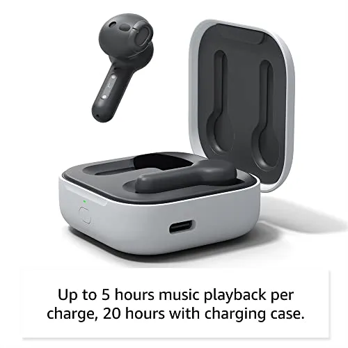 Amazon All-new Echo Buds (2023 Release) | Semi-in-ear, True Wireless Bluetooth 5.2 Earbuds with Alexa, multipoint, 20H