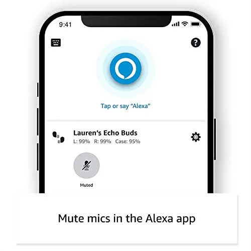 Amazon All-new Echo Buds (2023 Release) | Semi-in-ear, True Wireless Bluetooth 5.2 Earbuds with Alexa, multipoint, 20H