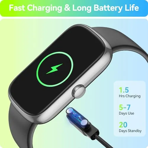 anyloop Fitness Tracker Watch with Heart Rate Blood Oxygen Sleep Monitor, IP68 Waterproof Smart Watches, Step Calorie