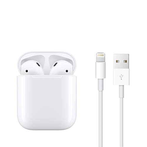 Apple AirPods (2nd Generation) Wireless Ear Buds, Bluetooth Headphones with Lightning Charging Case Included, Over 24 Hours