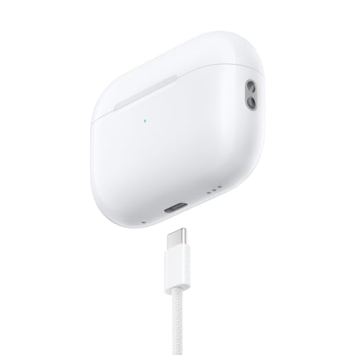 Apple AirPods Pro (2nd Generation) Wireless Ear Buds with USB-C Charging, Up to 2X More Active Noise Cancelling Bluetooth