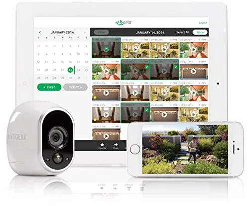 Arlo - Wireless Home Security | Night vision, Indoor/Outdoor, HD Video, Wall Mount | Includes Cloud Storage & Required Base