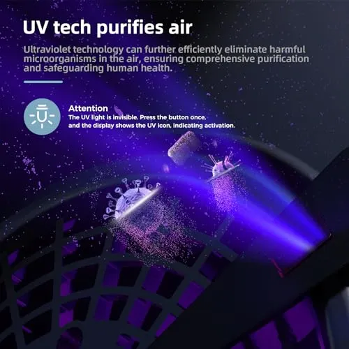 AROEVE Air Purifiers For Home Large Room Up to 1395 Sq Ft with Air Quality Laser Sensors, H13 True HEPA Filter, Washable