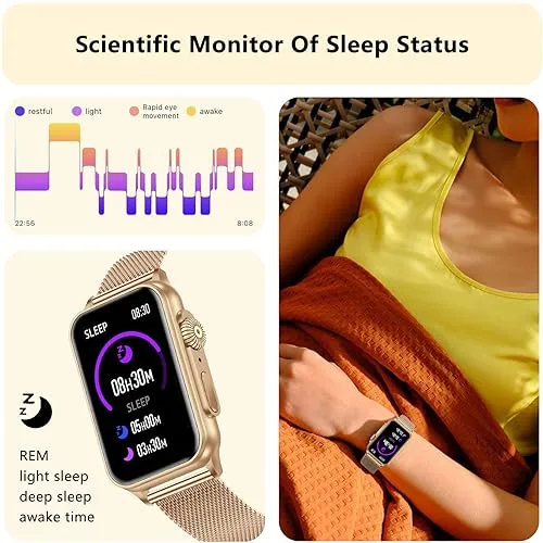 AviiHoug Fitness Tracker Answer/Make Calls, Smart Watch with Blood Pressure, Blood Oxygen, 24/7 Heart Rate Monitor, 120