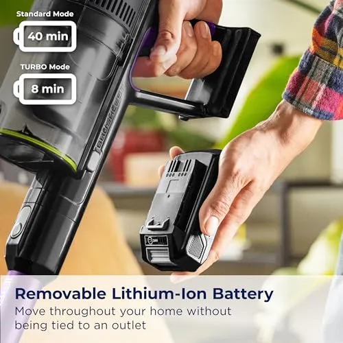 BISSELL CleanView XR Pet 300w Lightweight Cordless Vacuum w/ Removable Battery, 40-min runtime, Deep-Cleaning Furbrush &