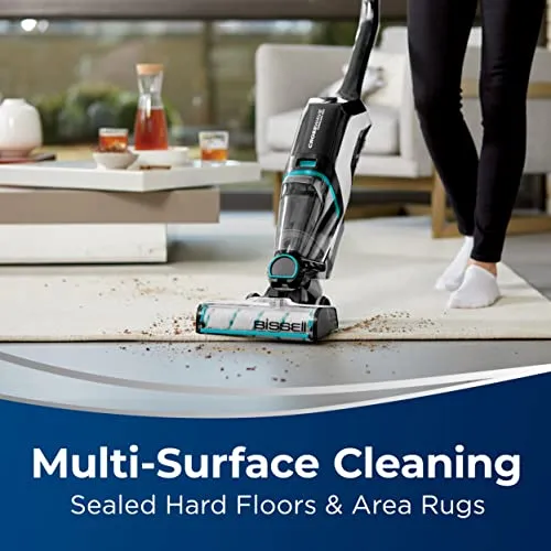 BISSELL CrossWave Cordless Max All in One Wet-Dry Vacuum Cleaner and Mop for Hard Floors and Area Rugs, Black, 2554A vacuum