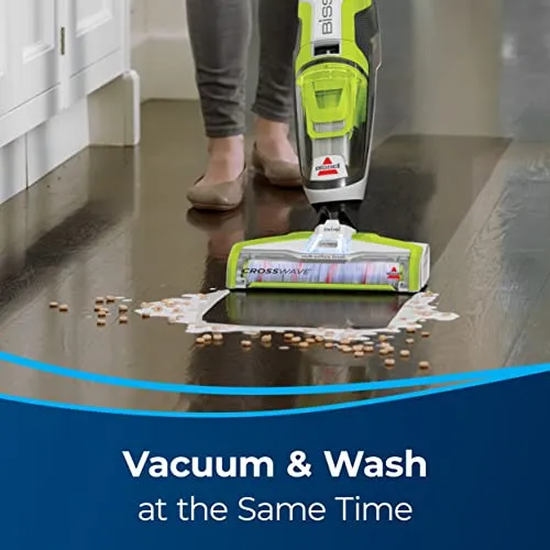 BISSELL CrossWave Floor and Area Rug Cleaner, Wet-Dry Vacuum with Bonus Brush-Roll and Extra Filter, 1785A , Green vacuum