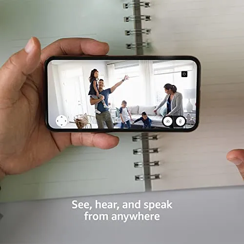 Blink Mini Pan-Tilt Camera | Rotating indoor plug-in smart security camera, two-way audio, HD video, motion detection, Works