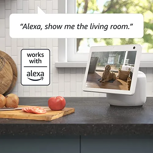 Blink Mini Pan-Tilt Camera | Rotating indoor plug-in smart security camera, two-way audio, HD video, motion detection, Works