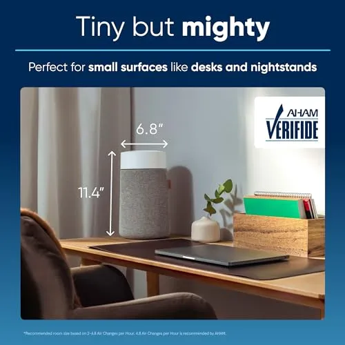 BLUEAIR Mini Portable Air Purifier for Bedroom, Home, Office, Nursery - Removes Allergens, Odors for Pets, Babies air