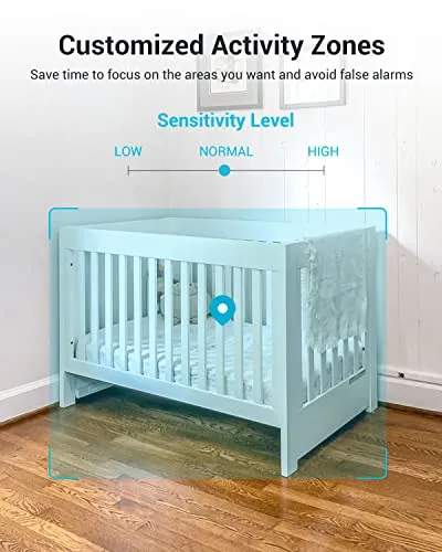 blurams Security Camera, 2K Indoor Camera 360° Pet Camera for Home Security w/Motion Tracking, Phone App, 2-Way Audio, IR