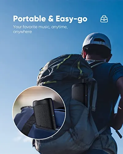 BolaButty Bluetooth Speaker with HD Sound, Portable Wireless, IPX5 Waterproof, Up to 24H Playtime, TWS Pairing, BT5.3, for