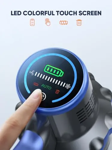 Buture Pro Cordless Vacuum Cleaner, 450W 38KPA Stick Vacuum with Intelligent Auto Mode, Color Touch Display, Up to 55Mins,