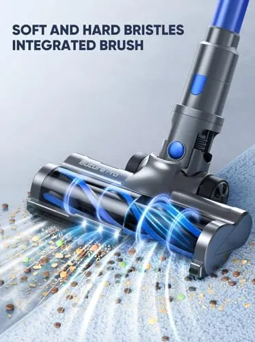 Buture Pro Cordless Vacuum Cleaner, 450W 38KPA Stick Vacuum with Intelligent Auto Mode, Color Touch Display, Up to 55Mins,