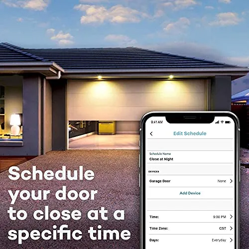 CHAMBERLAIN Smart Garage Control - Wireless Garage Hub and Sensor with Wifi & Bluetooth - Smartphone Controlled,