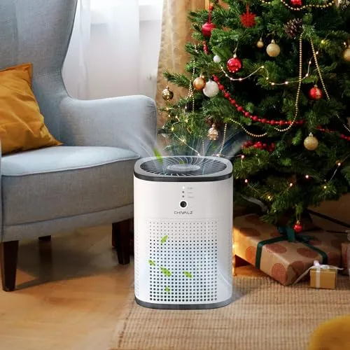 CHIVALZ 2 Pack CHIVALZ Air Purifiers for Bedroom, Air Purifiers for Home Bedroom up to 216ft², Quiet Air Cleaner with 24dB