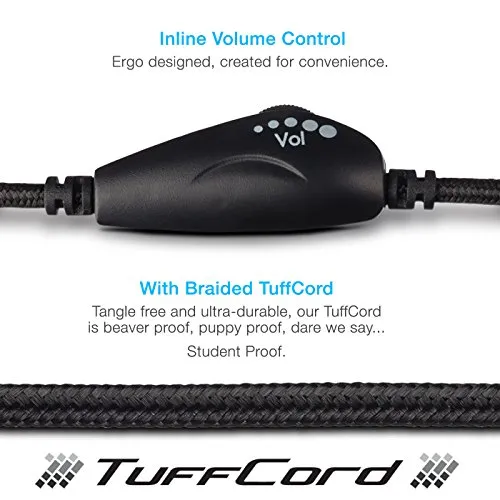 Cyber Acoustics 3.5mm Stereo Headset (AC-5002) with Noise Canceling Microphone for PCs, Tablets, and Cell Phones in The