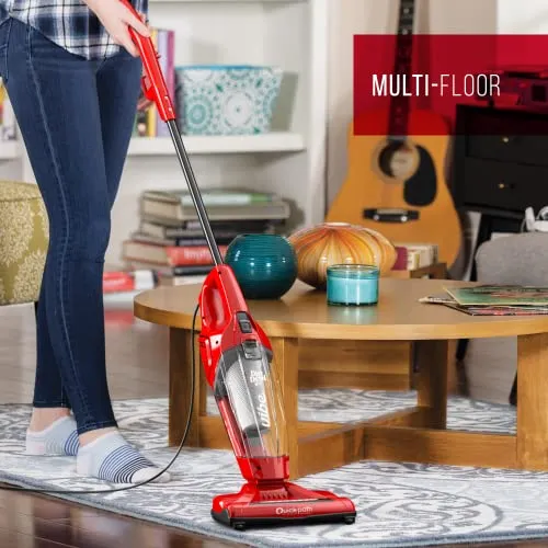 Dirt Devil Vibe 3-in-1 Vacuum Cleaner, Lightweight Corded Bagless Stick Vac with Handheld, SD20020, Red vacuum cleaner -