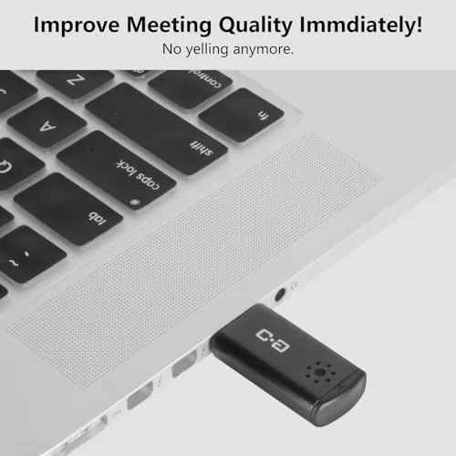 DUNGZDUZ USB Microphone for Laptop and Desktop Computer, High Sensitivity for Clear Call, Plug-and-Play, High Gain, Cordless