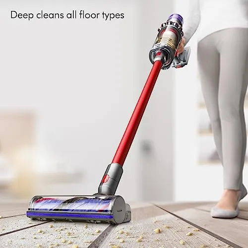 Dyson V11 Extra Cordless Vacuum Cleaner - Nickel/Red, Large vacuum cleaner - detail shot
