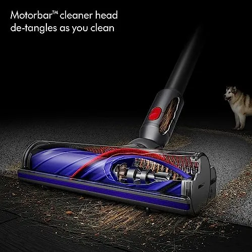 Dyson V11 Extra Cordless Vacuum Cleaner - Nickel/Red, Large vacuum cleaner - in use