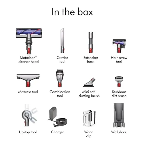 Dyson V11 Extra Cordless Vacuum Cleaner - Nickel/Red, Large vacuum cleaner - close-up