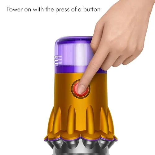 Dyson V12 Detect Slim Cordless Vacuum Cleaner,Yellow/Iron vacuum cleaner - close-up