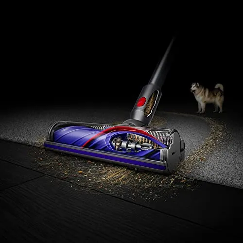 Dyson V8 Animal Extra cordless vacuum cleaner, Silver/Purple vacuum cleaner - detail shot