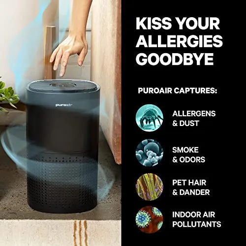 Elevate Your Home PuroAir HEPA 14 Air Purifier for Home - Covers 1,115 Sq Ft - Air Purifier for Allergies - For Large Rooms