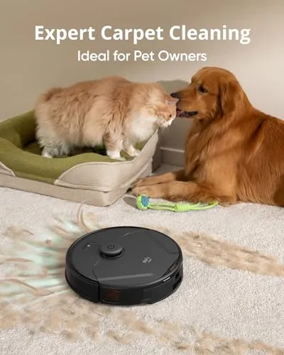 eufy Clean X8 Pro Robot Vacuum Self-Empty Station, Twin-Turbine 2× 4,000 Pa Powerful Suction, Active Detangling Roller