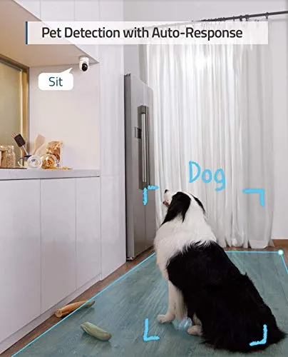 eufy Security Indoor Cam E220, Pan & Tilt, Indoor Security Camera, 2K - 3 MP Wi-Fi Plug-in, Voice Assistant Compatibility,