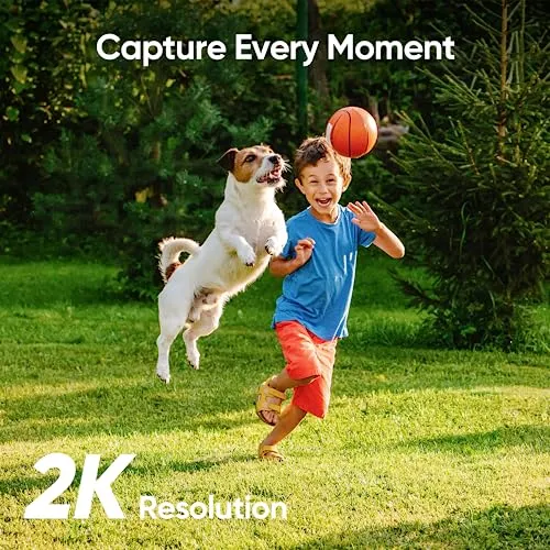 eufy Security SoloCam C210, Wireless Outdoor Camera, 2K Resolution, No Monthly Fee, Wireless, 2.4 GHz Wi-Fi, HomeBase 3