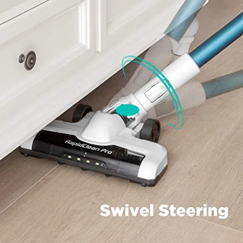 Eureka NEC180 RapidClean Pro Cordless Stick and Handheld Vacuum Cleaner for Hard Floors, Battery-Operated Portable Vacuum