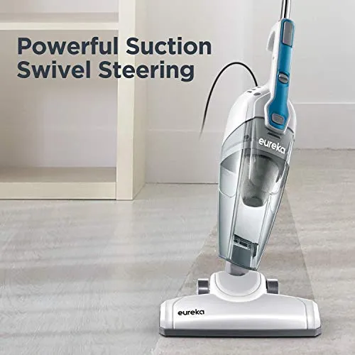EUREKA NES100 Powerful Suction Convenient Handheld Vac with Filter for Hard Floor, 3-in-1 Vacuum, Aqua Blue vacuum cleaner -
