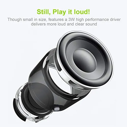 EWA Travel Case Packed, A106 Pro Portable Bluetooth Speaker with Custom Bass Radiator, Brief Design, IP67 Waterproof,