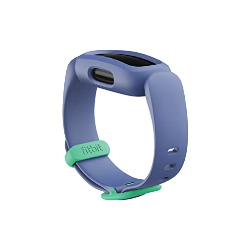 Fitbit Ace 3 Activity-Tracker for Kids 6+, Blue Astro Green, One Size - detail shot