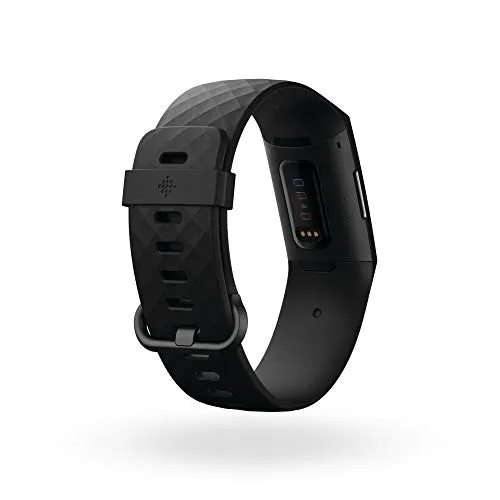 Fitbit Charge 4 Fitness and Activity Tracker with Built-in GPS, Heart Rate, Sleep & Swim Tracking, Black/Black, One Size (S