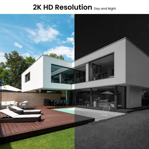 GALAYOU Cameras for Home Security Outside- 2K Battery Powered WiFi Surveillance Indoor/Outdoor, Security Cameras with AI