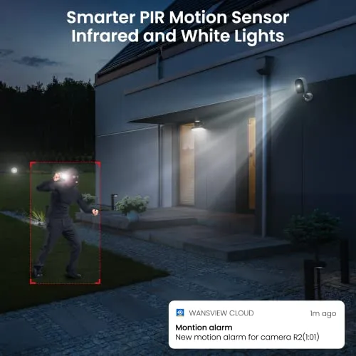 GALAYOU Cameras for Home Security Outside- 2K Battery Powered WiFi Surveillance Indoor/Outdoor, Security Cameras with AI