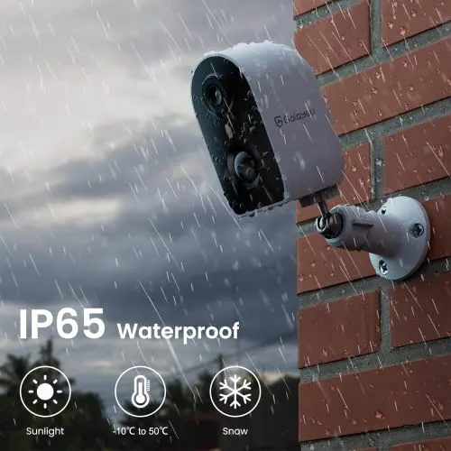 GALAYOU Cameras for Home Security Outside- 2K Battery Powered WiFi Surveillance Indoor/Outdoor, Security Cameras with AI