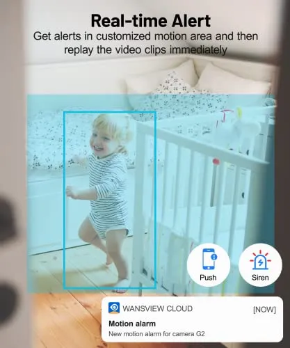 GALAYOU Indoor Security Camera 2K, Pet Camera, 360 Degree WiFi Home Security Camera for Baby/Elder/Nanny with Night Vision,