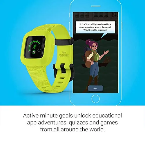 Garmin vivofit jr. 3, Fitness Tracker for Kids, Includes Interactive App Experience, Swim-Friendly, Up To 1-year Battery