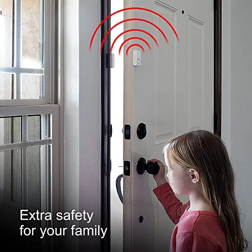 GE Personal Security Window and Door Alarm, 2 Pack, DIY Protection, Burglar Alert, Wireless Chime/Alarm, Easy Installation,