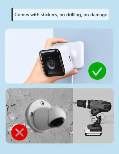 GNCC Indoor Security Camera Dog Camera 1080P Motion Detection, 2-Way Audio Siren, Night Vision, Cloud & SD Card Storage,