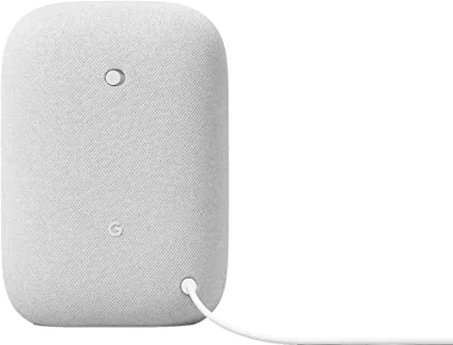 Google Audio Bluetooth Speaker with Keychain LED - Wireless Music Streaming - Chalk Bluetooth speaker - detail shot
