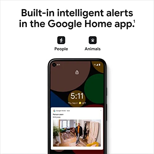 Google indoor Nest Security Cam 1080p (Wired) - 2nd Generation - Snow security camera - close-up